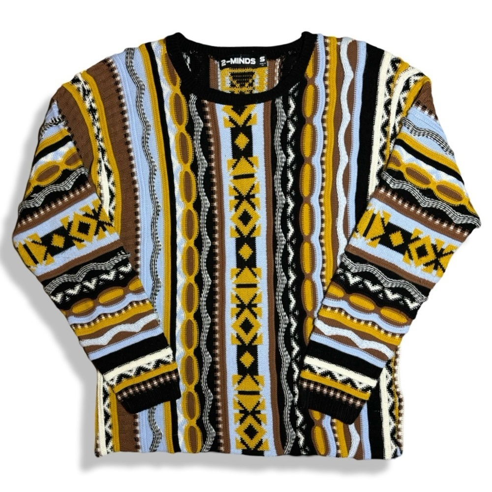 Multicolor 3D Knit Sweater - Picture 1 of 4